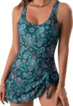 Last Day Promotion 50% OFF - Women's Swim Romper Built-in Bra