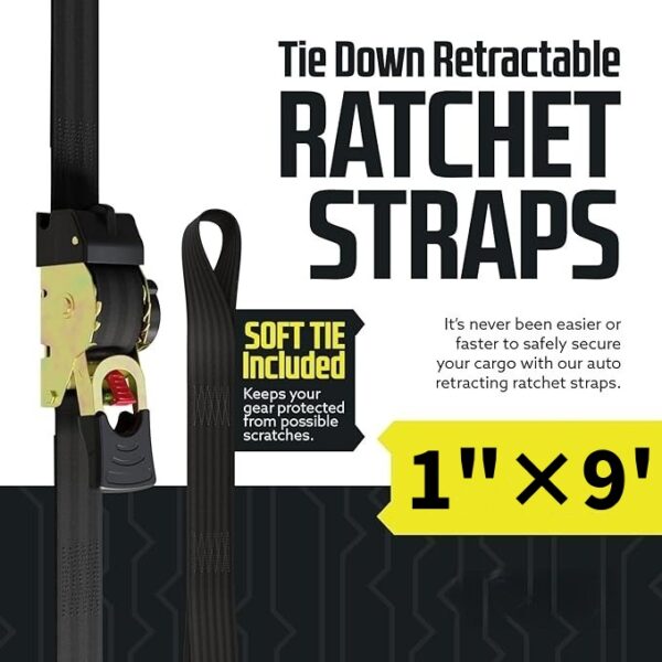 Last Day Promotion 70% OFF - Retractable Ratchet Straps