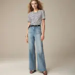 LAST DAY SALE OFF - Tummy Control Sailor Wide Leg Trouser - 2024 Best Selling Jeans