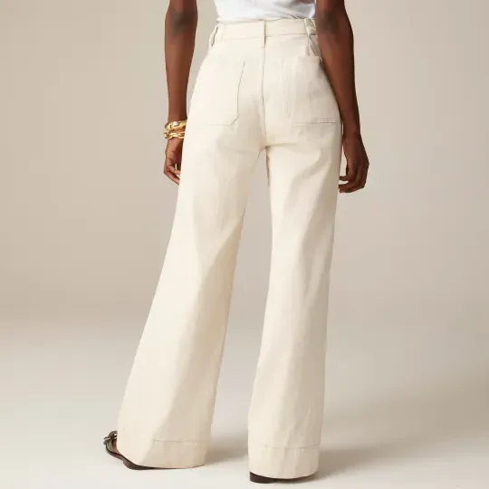 LAST DAY SALE OFF - Tummy Control Sailor Wide Leg Trouser - 2024 Best Selling Jeans