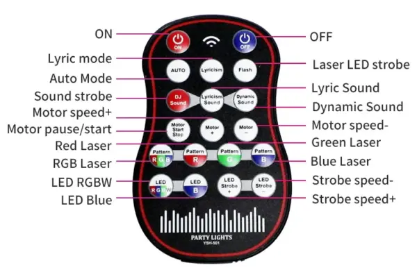 LITLAMP 9-Eye Laser Party Light