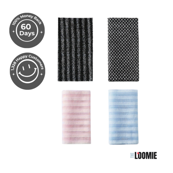 LOOMIE Exfoliating Shower Towel