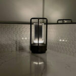 Miviano Lantern Cordless Crystal Table Lamp