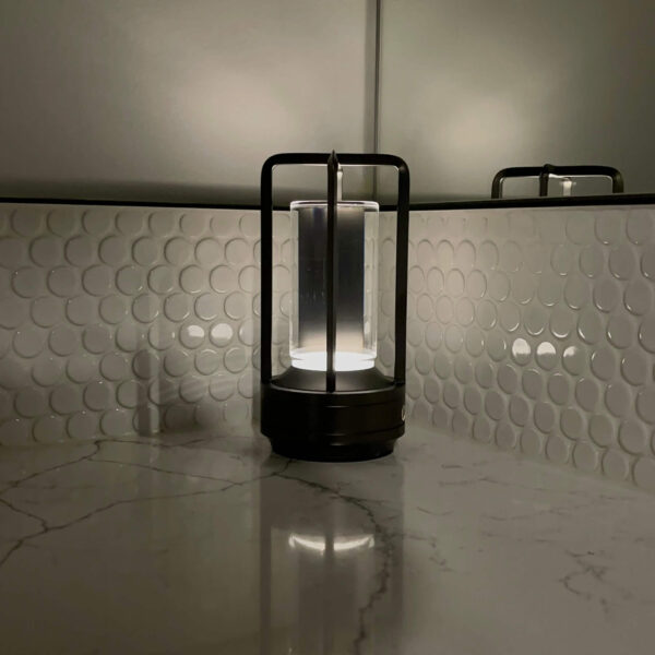 Miviano Lantern Cordless Crystal Table Lamp