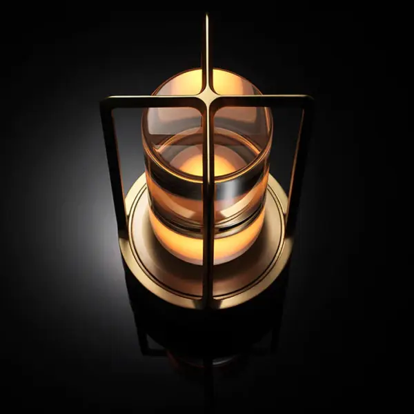 Miviano Lantern Cordless Crystal Table Lamp