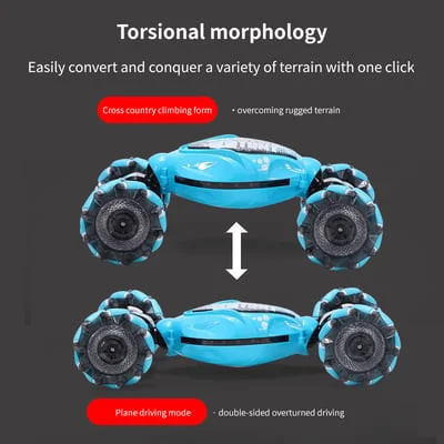 New Twist Car - All Terrains Monster Trucks for Boys Gesture RC Stunt Car 360° Flips for Age 4-12