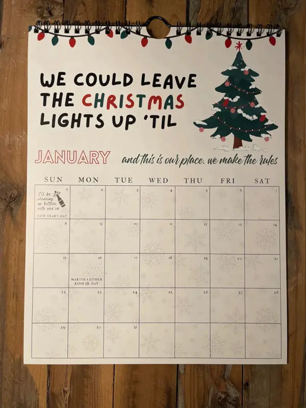 Now we've dropped the 2025 TS Lyrics Calendar!