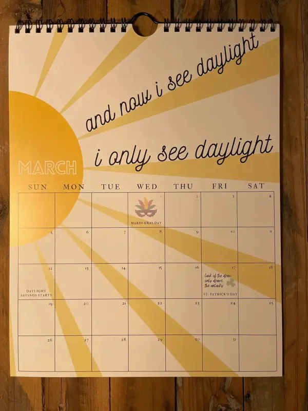 Now we've dropped the 2025 TS Lyrics Calendar!