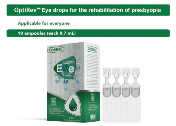 OptiRev Eye Drops for Presbyopia Rehabilitation