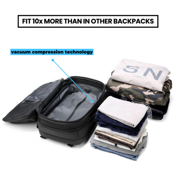 PackedAir Pro - Spacious Vacuum Travel Backpack