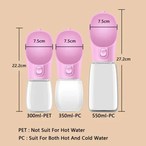 Pet Travel Buddy Water Bottle