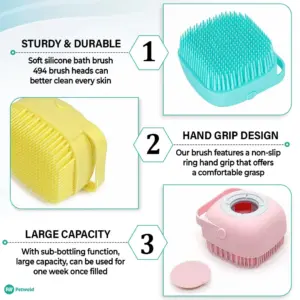 Petweld Pet Bath Shampoo Brush