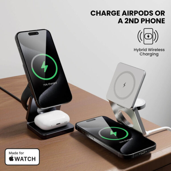 Portable 3-in-1 Wireless Charger