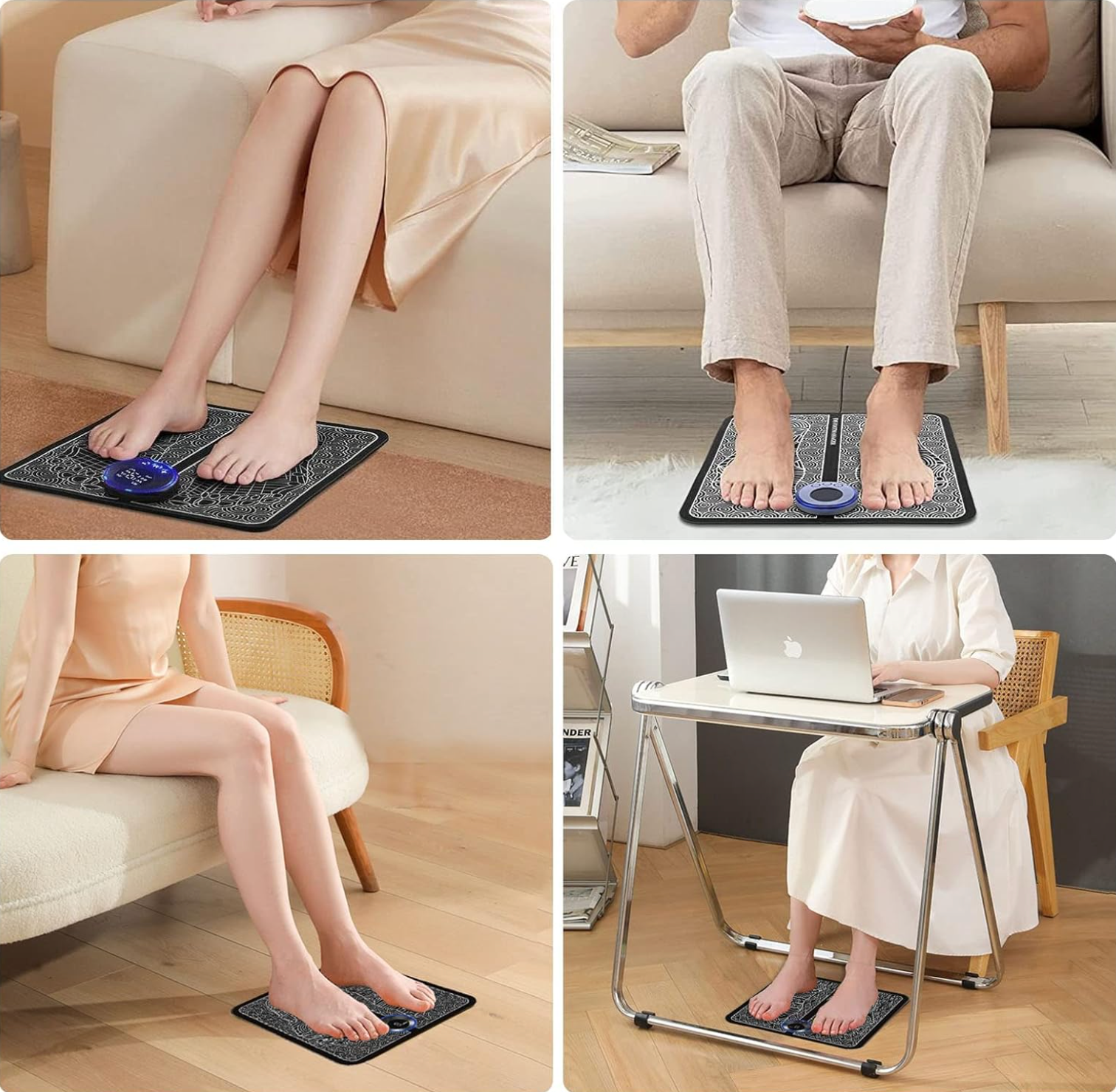 Remote EMS Foot Massager Pad Portable