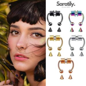 Saratily NoseClips - Magnetic Septum Ring Piercing