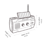 SolarNova X5 Multifunctional Solar Radio