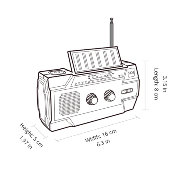 SolarNova X5 Multifunctional Solar Radio