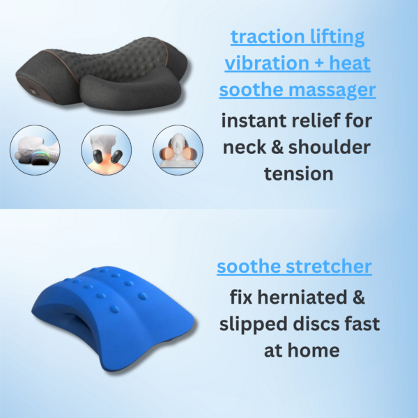 soothe - neck & shoulder traction massager with heat