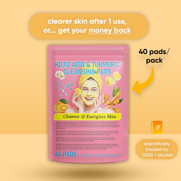 spark - turmeric & kojic acid cleansing pads