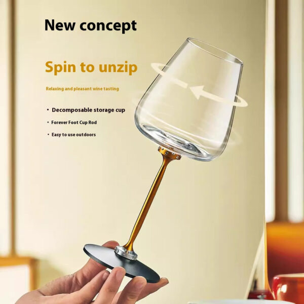 Spinning Wine Glass