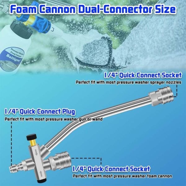 Summer Hot Sale Promotion - 49% OFF - Foam Cannon Dual Connector Accessory