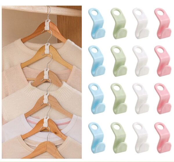 (The 2023 The best closet helper) Space-Saving Clothes Hanger Connector Hooks