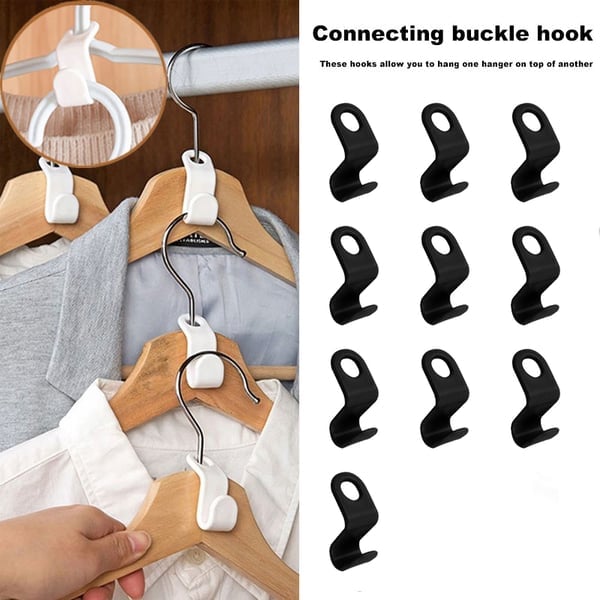 (The 2023 The best closet helper) Space-Saving Clothes Hanger Connector Hooks