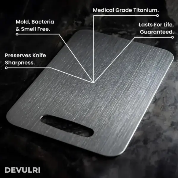 TitanBoard - Pure Titanium Cutting Board