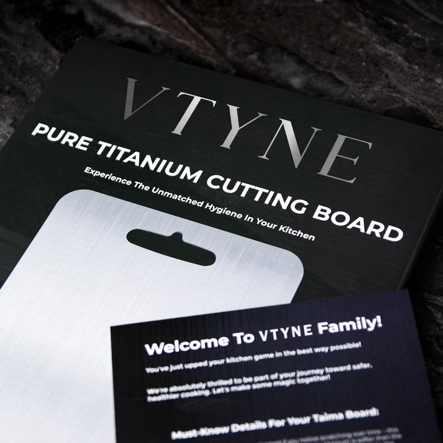 Titanium Cutting Board - Hygienic & Durable