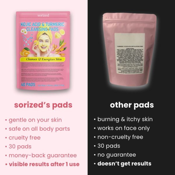 turmeric kojic acid pads