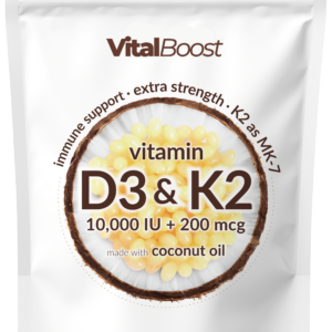 Vitamin D3 K2 Supplement Softgels