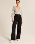 Wide-Leg Tailored Pants