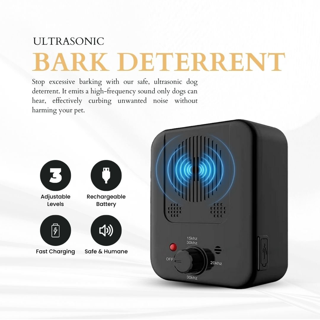 Wireless Ultrasonic Bark Deterrent