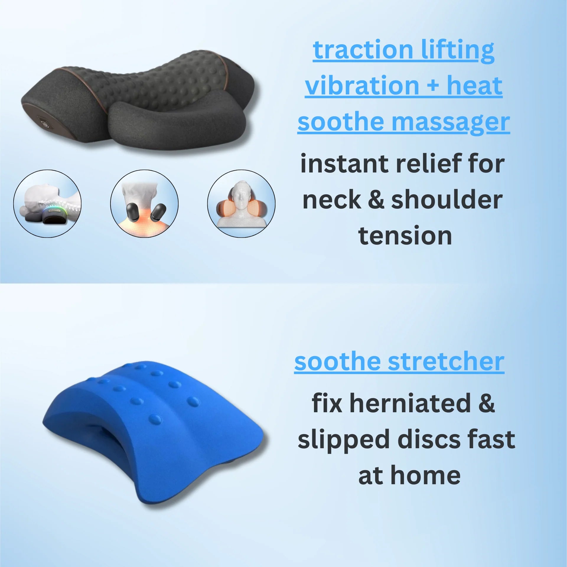  3-in-1 neck & shoulder massager