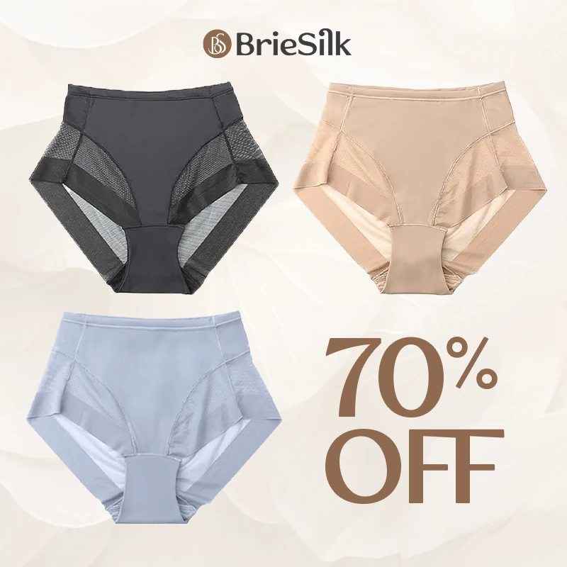 BrieSilk - Ice Silk High Waist Hiplift Panties