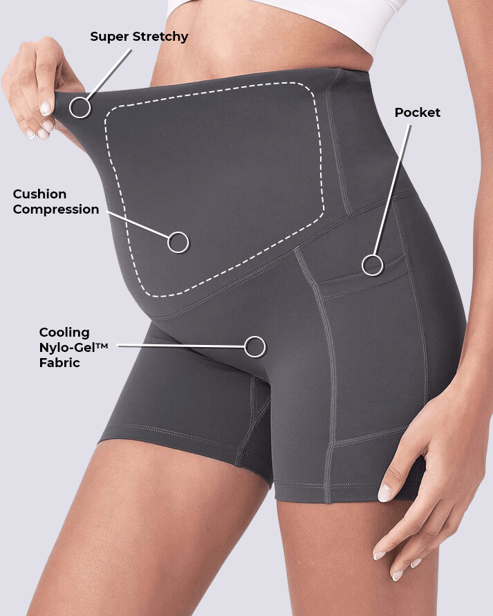 ComfortCloud 2.0 - Maternity & Postpartum Biker Shorts