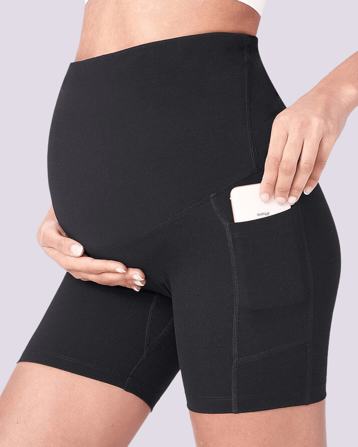 ComfortCloud 2.0 - Maternity & Postpartum Biker Shorts