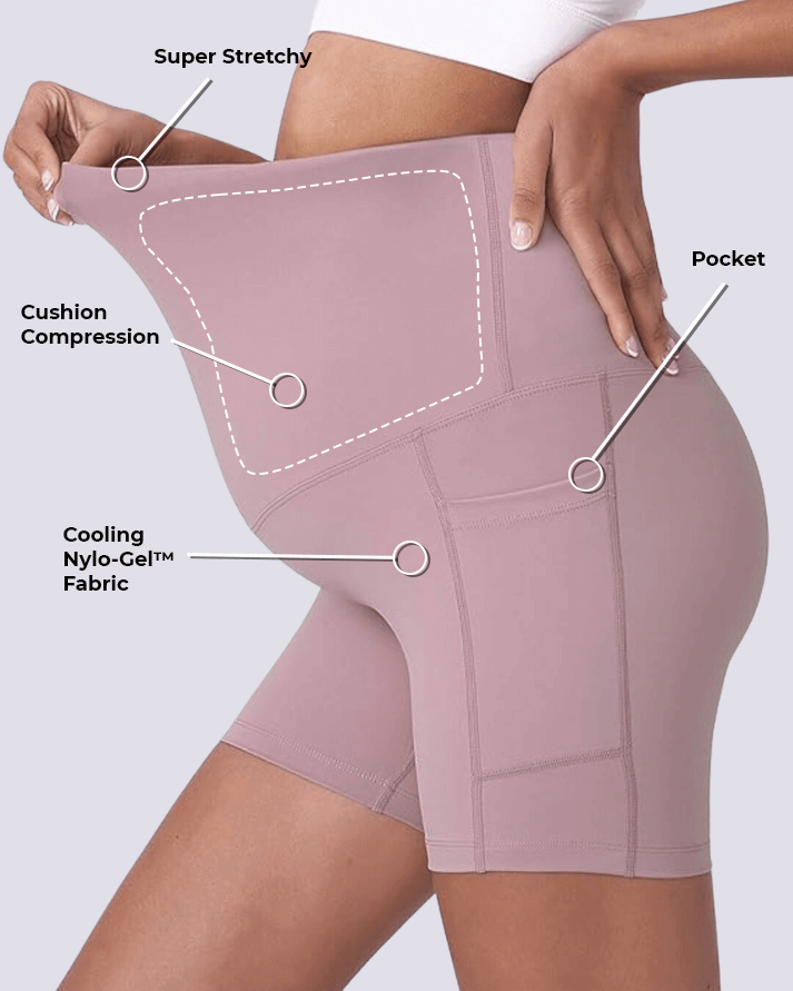 ComfortCloud 2.0 - Maternity & Postpartum Biker Shorts