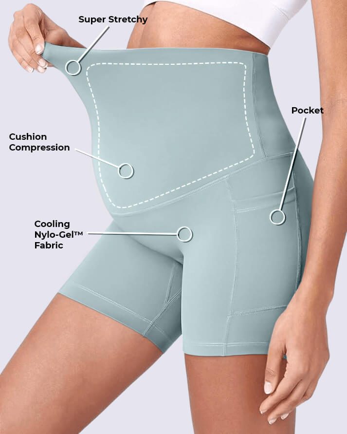 ComfortCloud 2.0 - Maternity & Postpartum Biker Shorts