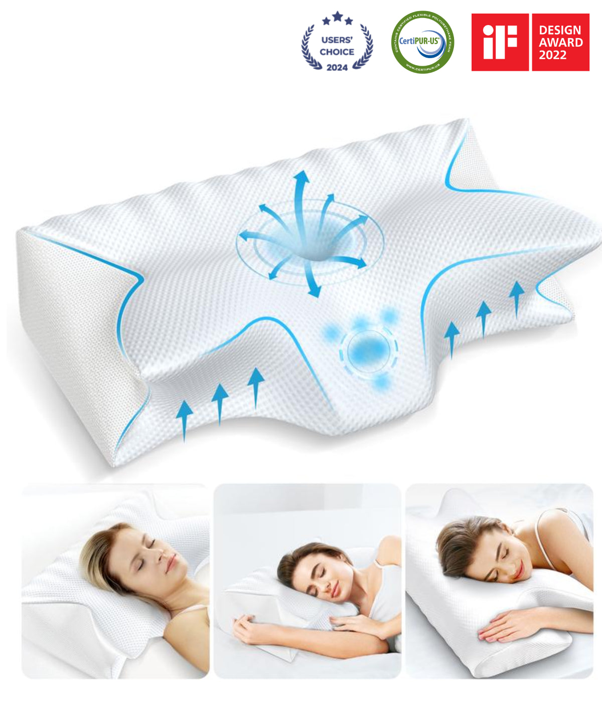 CozyRest Memory Foam Neck Pillow