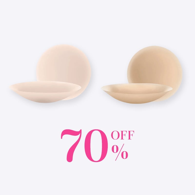 Go Braless! Seamless Nipple Covers (Latex-free and 100% Medical Silicone)