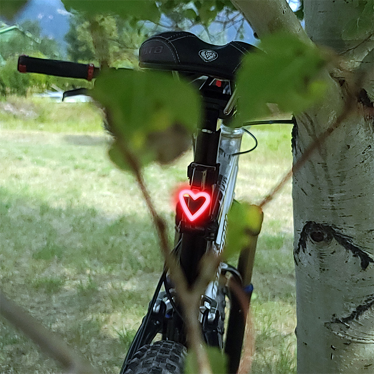 Heart-Shaped LED Bike Light