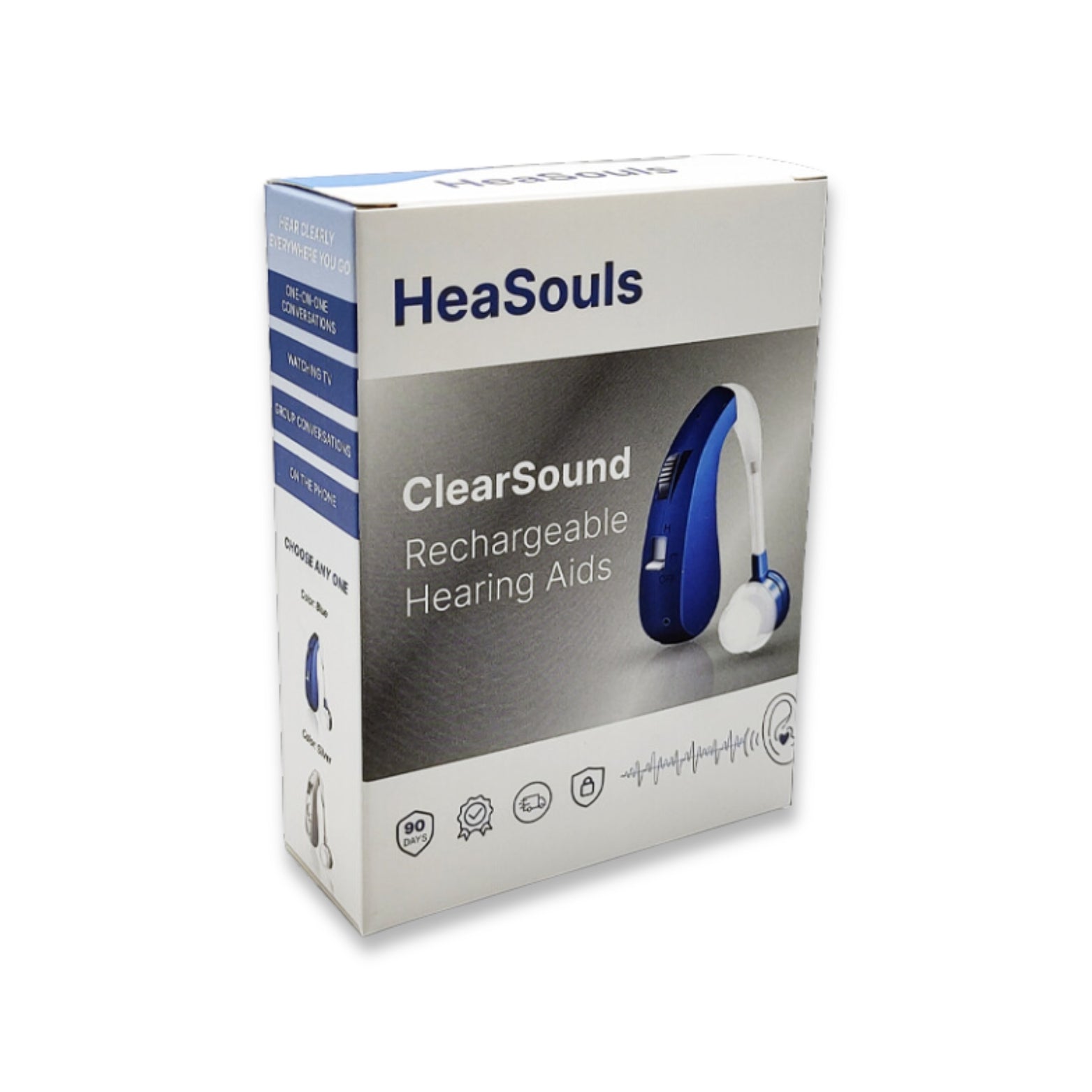 HeaSouls ClearSound Rechargeable Hearing Aids (Pair Of 2)