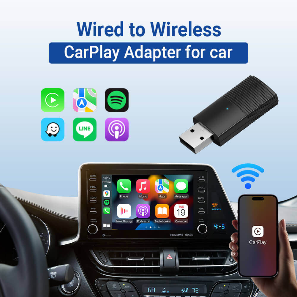 Hot Sale 40%OFF - Mini Wireless CarPlay/Android Auto Adapter