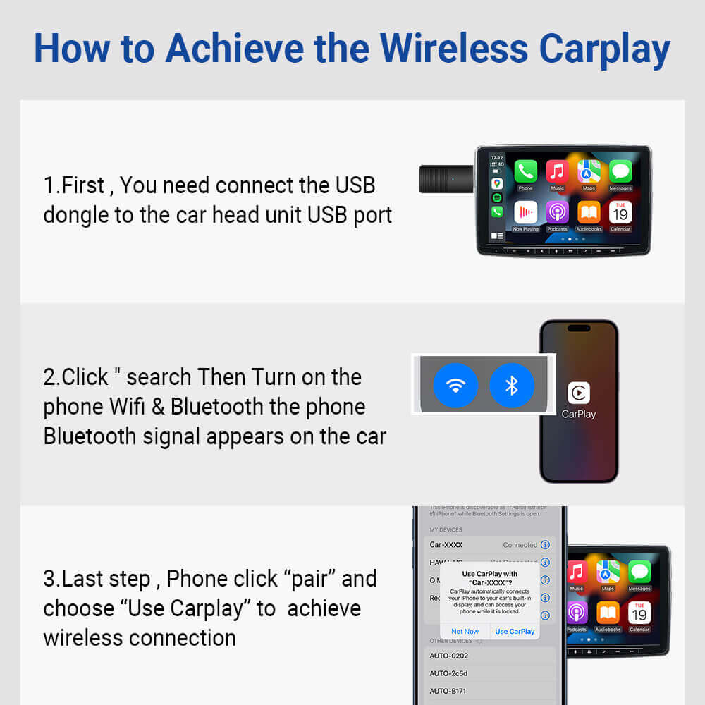 Hot Sale 40%OFF - Mini Wireless CarPlay/Android Auto Adapter