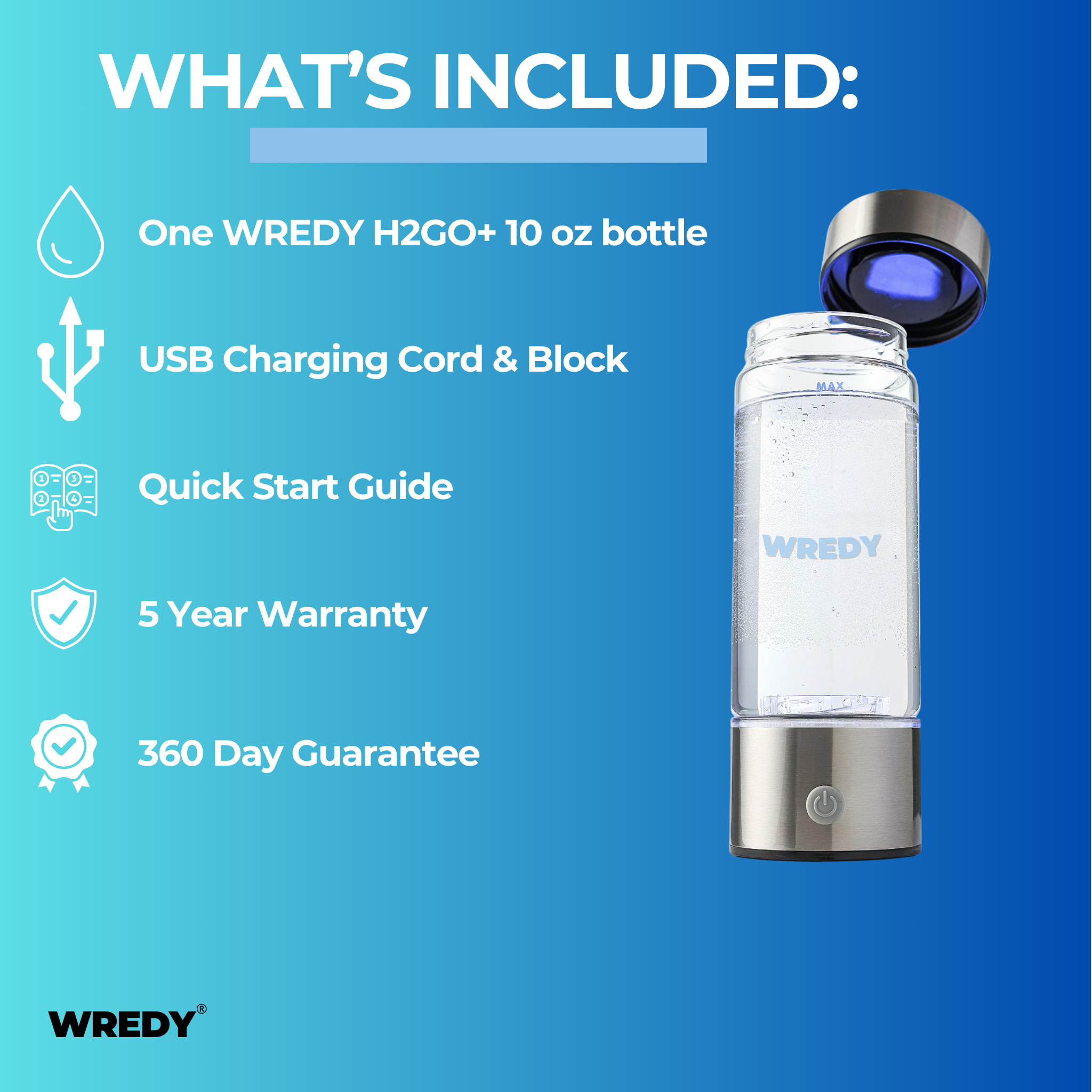 Hydrogen Water Bottle V2.0