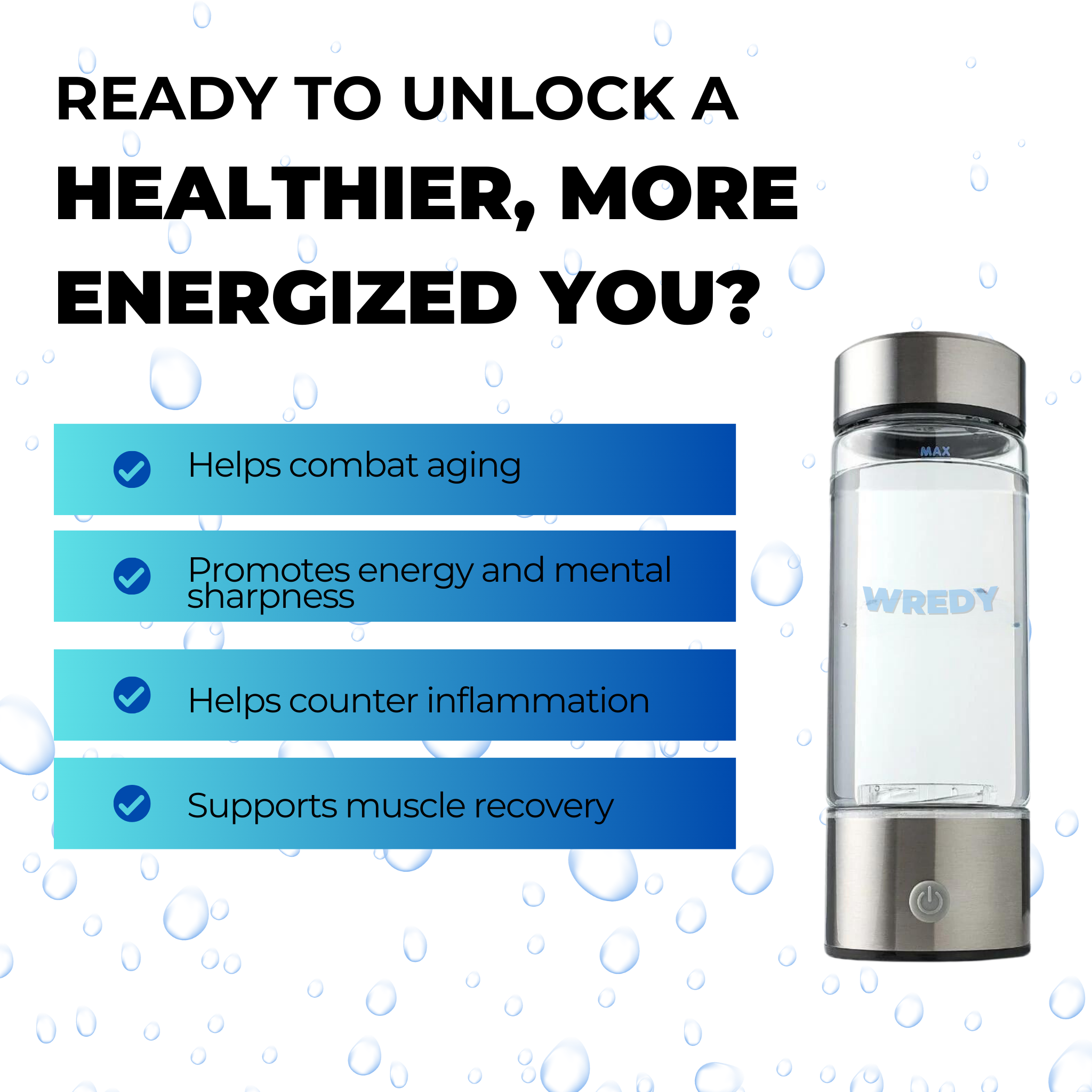 Hydrogen Water Bottle V2.0