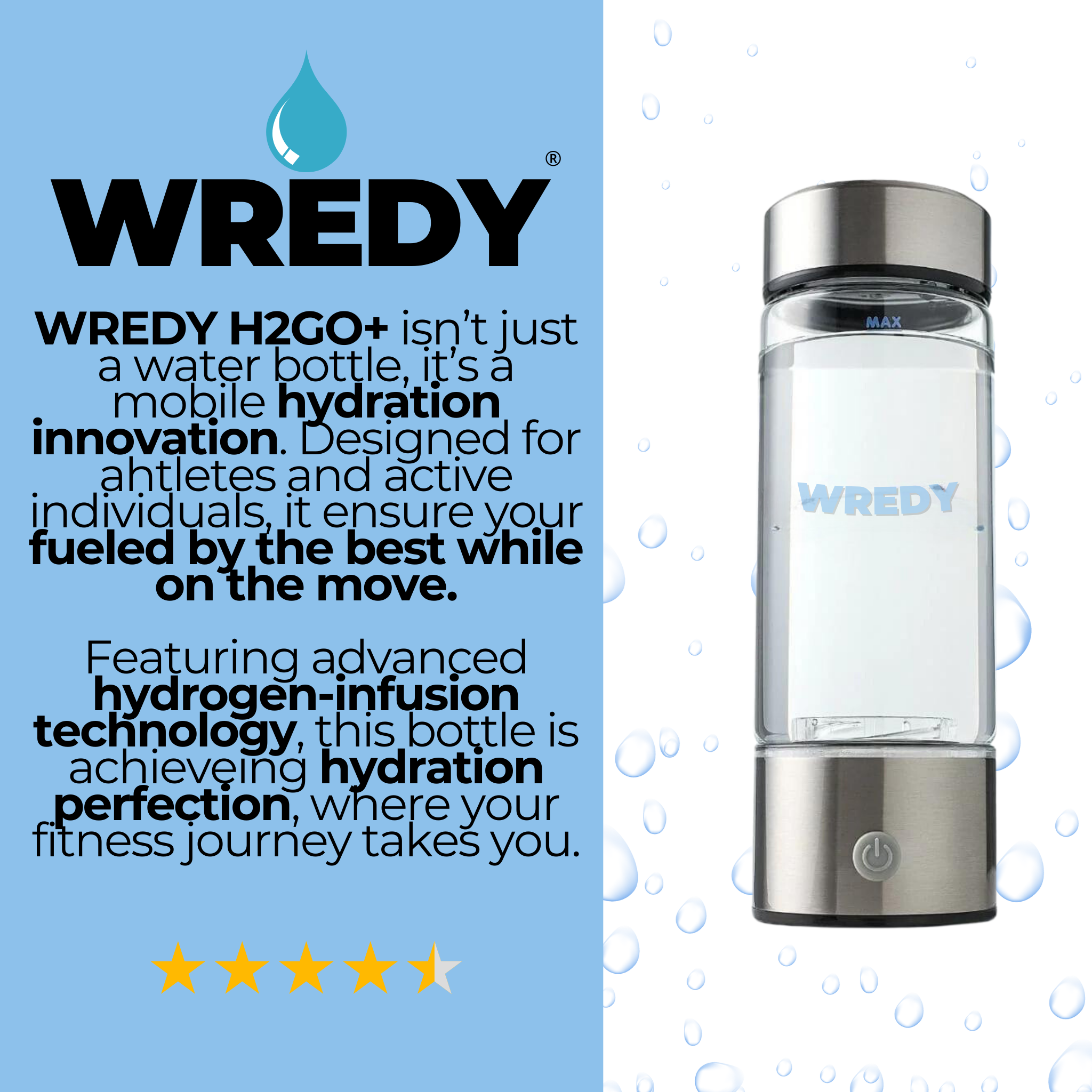 Hydrogen Water Bottle V2.0