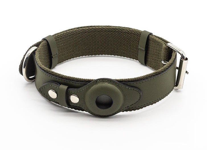 Keepaws Leather AirTag Collar