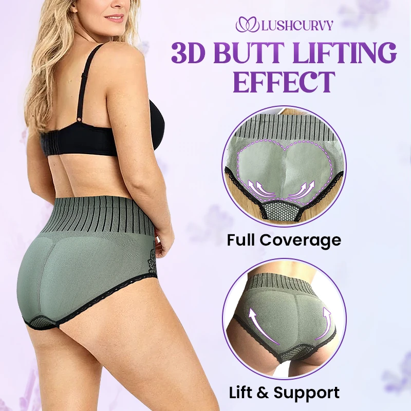 LushCurvy – Comfort High Waist Butt Lifting Panties